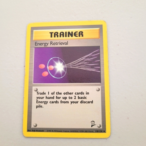 Classic Base Set 2 Energy Retrieval 110/130 Common Pokemon Trainer Card - Picture 1 of 2